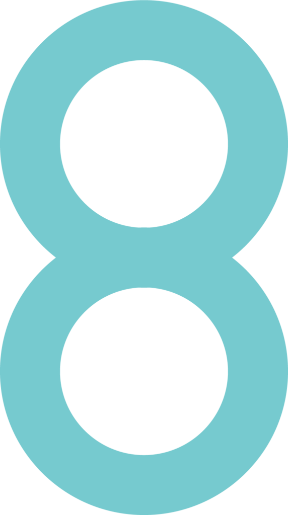 The aligned Stated Green 8 logo