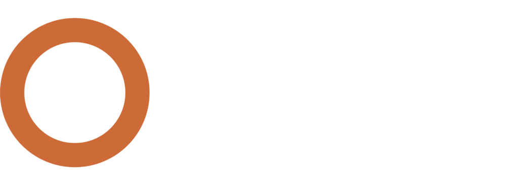 Customer on demand orange wide stack logo